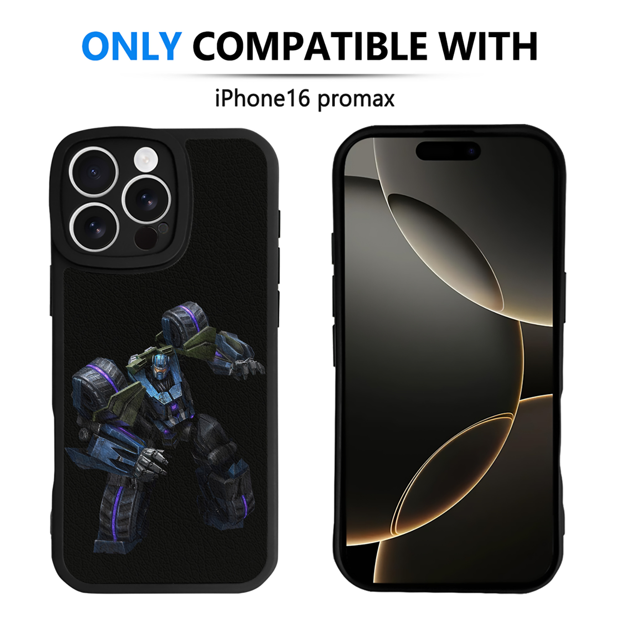 （画像用） Transformers トランスフォーマー 【iPhone 16シリーズ対応】シリコンスマホケース（レザー調） 材質：シリコン